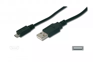 Kabel USB2.0 A/M - mikro B/M 1m