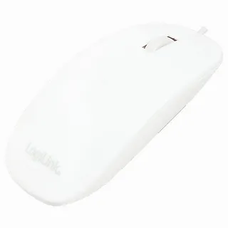 Plaska mysz optyczna USB, biala
