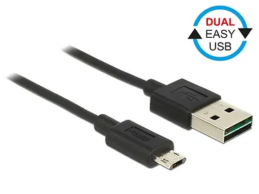 Kabel Micro USB AM-BM DUAL EASY-USB 1m