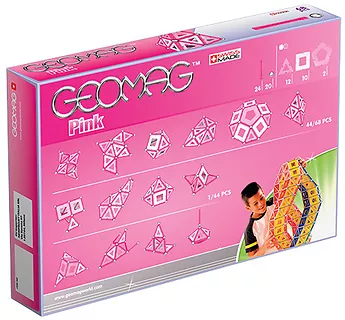 Geomag Pink Klocki magnetyczne 86 el