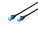 Digitus Patch cord RJ45/RJ45 U/UTP kat. 5e 3,0m AWG 26/7 PVC czarny