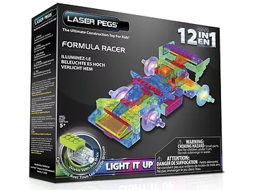 AUTA WYŚCIGOWE 12w1 Laser Pegs ŚWIECĄCE KLOCKI LED