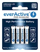 4 x baterie alkaliczne everActive Pro LR03 / AAA