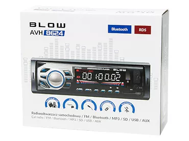 Radio samochodowe BLOW AVH-8624 MP3 USB SD MMC BT Pilot