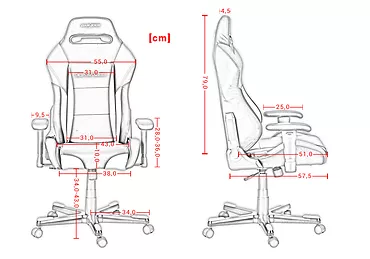 Fotel dla gracza gamingowy DXRacer Drifting Czarny Materiał