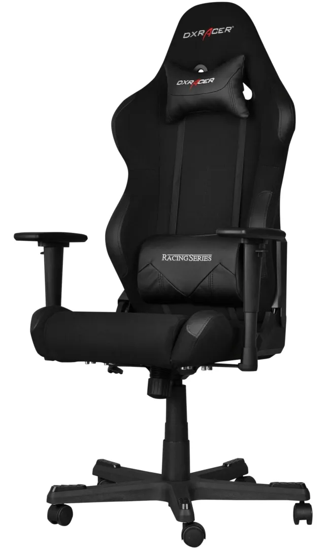 Fotel dla gracza gamingowy DXRacer Racing czarny Materiał / Fotele ...