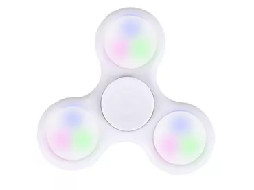 Hand Fidget Spinner Led Biały