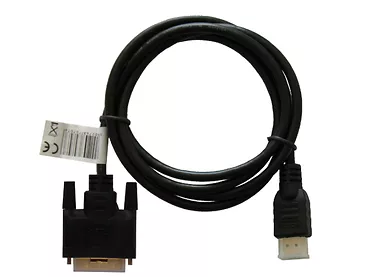 KABEL HDMI 19pin męski - DVI 18+1 męski 1,5m SAVIO CL-10  czarny, złote końcówki