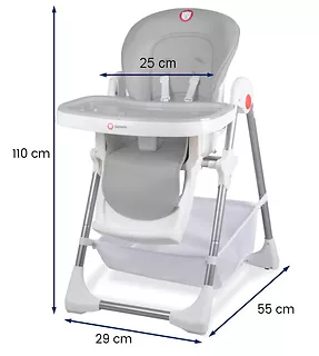 Lionelo Linn Plus Krzesełko do karmienia