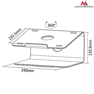 Maclean Podstawka pod laptopa aluminiowa MC-730