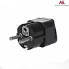 Maclean Adapter gniazdo UK na wtyk EU uniwersalny MCE155 czarny