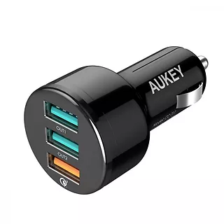 Aukey CC-T11 ultraszybka ładowarka samochodowa 3xUSB Quick Charge 3.0 7.8A 42W