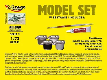 Mirage AH-64D Apache Longbow model set [Amerykański Śmigłowiec Szturmowy]