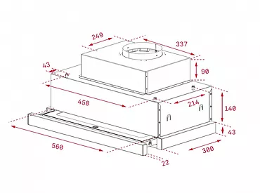 TEKA CNL 6815 Plus Okap teleskopowy