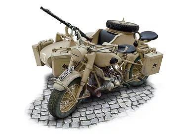 Italeri German military motorcycle with sidecar