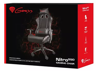 Fotel dla graczy GENESIS Nitro 550 Czarny (Uszkodzone opakowanie)
