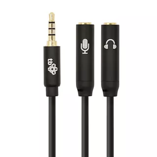 Kabel 3,5mm MiniJack - 2x 3,5mm MiniJack M/F adapter 30cm