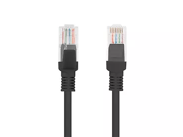 LANBERG Patchcord kat.5e 1.0M UTP czarny