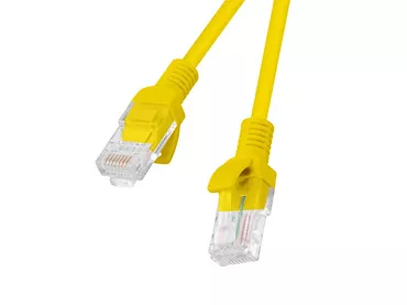 LANBERG Patchcord kat.5e 5.0M UTP żółty