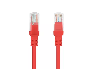 LANBERG Patchcord kat.6 1.0M UTP czerwony