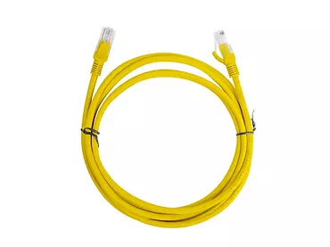 LANBERG Patchcord kat.6 2.0M UTP żółty