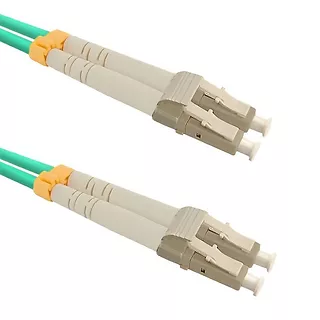 Qoltec Patchcord światłowodowy LC/UPC - LC/UPC | Multimode | 50/125 | OM4 | Duplex | 2m