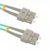 Qoltec Patchcord światłowodowy SC/UPC-SC/UPC | MultiMode | 50/125 | OM4| 10m