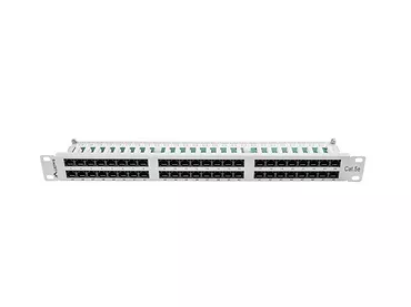 LANBERG Patch Panel 48 Port 1U Kat.5E szary