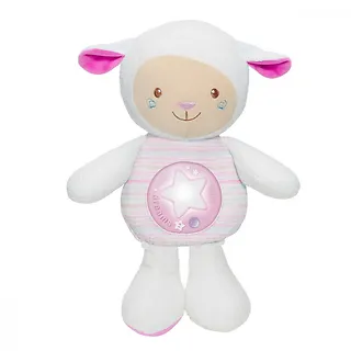 Chicco Owieczka z nocną lampką różowa