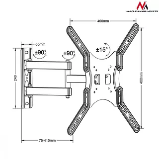 Maclean Uchwyt do TV MC-759 13-55 cali 30 kg czarny