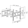 Uchwyt ścienny LCD/LED VESA, 32-55', max. 50kg