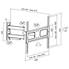 Uchwyt ścienny LCD/LED VESA, 37-70', max. 50kg