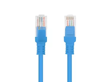 LANBERG Patchcord kat.5e 0.25M UTP niebieski