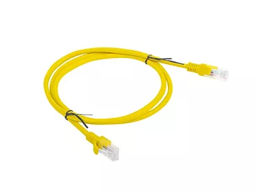 LANBERG Patchcord kat.5e 1.0M UTP żółty