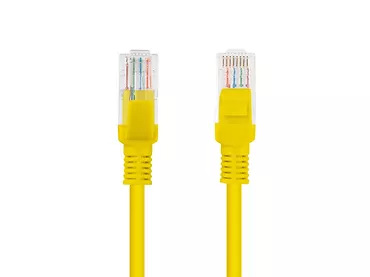 LANBERG Patchcord kat.6 1.0M UTP żółty