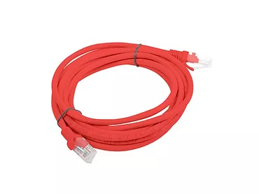 LANBERG Patchcord kat.6 3.0M UTP czerwony