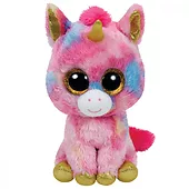 TY Beanie Boos Fantasia - Kolorowy jednorożec, 24 cm