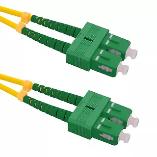 Qoltec Patchcord światłowodowy SC/APC-SC/APC | SM | 9/125 | G652D | 2m