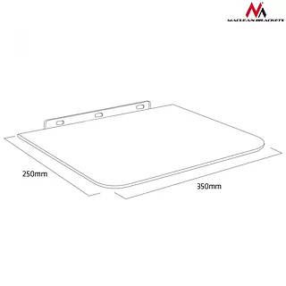 Maclean Półka pod DVD pojedyńcza MC-738 do 10kg
