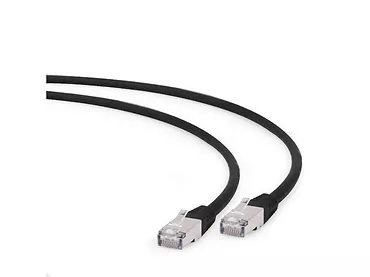 Patch cord S/FTP Kat6A LSHZ 0.25m czarny