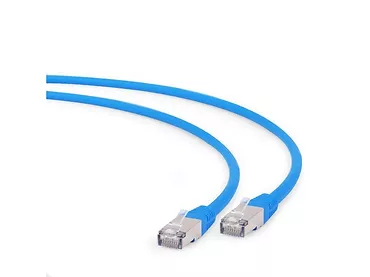 Gembird Patch cord S/FTP Kat6A LSHZ 1m niebieski