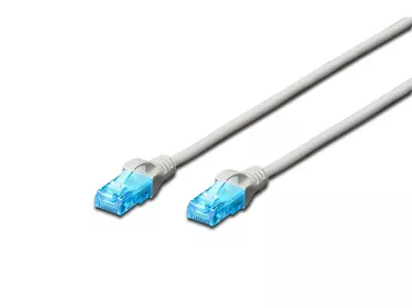 Digitus Patchcord nieekranowany U/UTP kat. 5e Professional o długości 1,5m w kolorze szarym