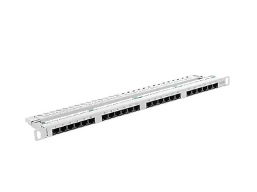 LANBERG Patch Panel 24 Port 0.5U Kat.5E szary