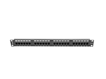 LANBERG Patch Panel 24 Port 1U Kat.5E czarny