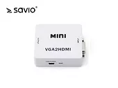 Elmak SAVIO CL-110 Konwerter/Adapter VGA -> HDMI Full HD/1080p 60Hz