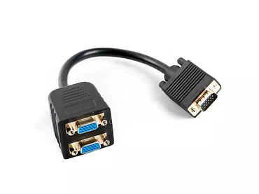 LANBERG Adapter VGA (M) -> 2x VGA (F) 20cm