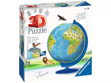 Ravensburger Puzzle 3D Dziecięcy globus 180 elementów 6+