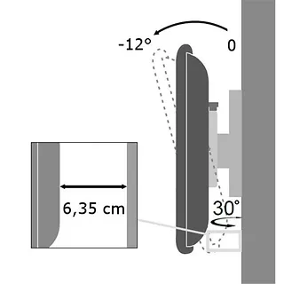 Mattel Uchwyt ścienny LCD/LED 13-37cali slim, 25kg, czarny