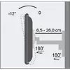 Mattel Uchwyt ścienny LCD/LED 19-37cali czarny, 25kg
