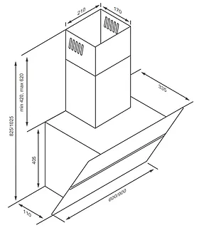 Kernau Okap Przyścienny KCH 4860 B